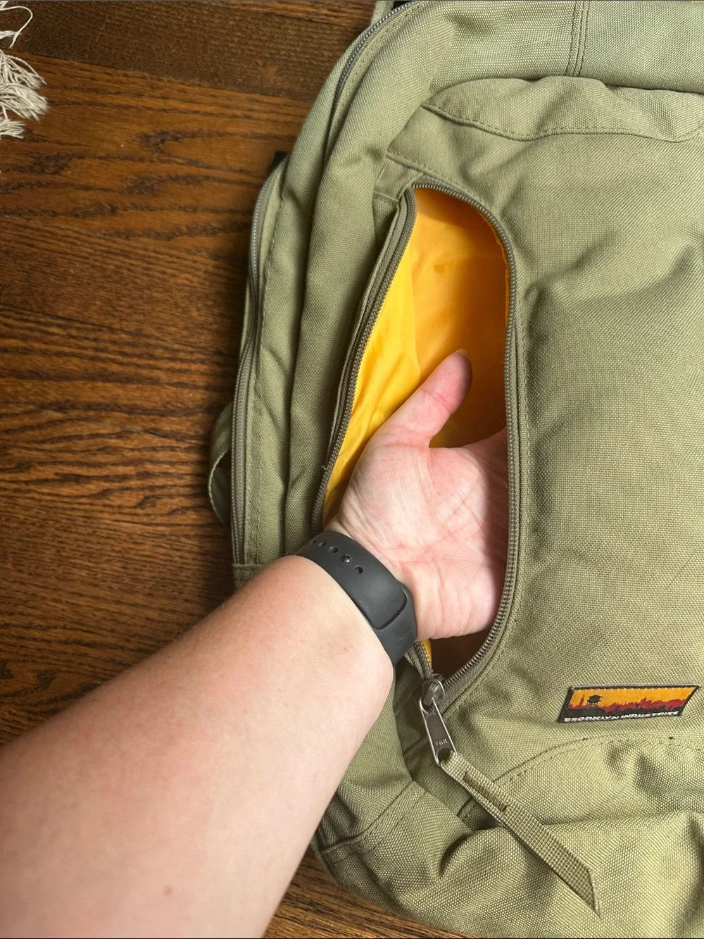 Brooklyn Industries Olive Canvas Backpack